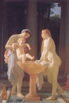 Le bain Nu Marc Charles Gabriel Gleyre Peinture à l'huile